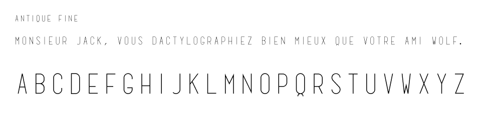 Cédric Fenet - Agencements - typographie