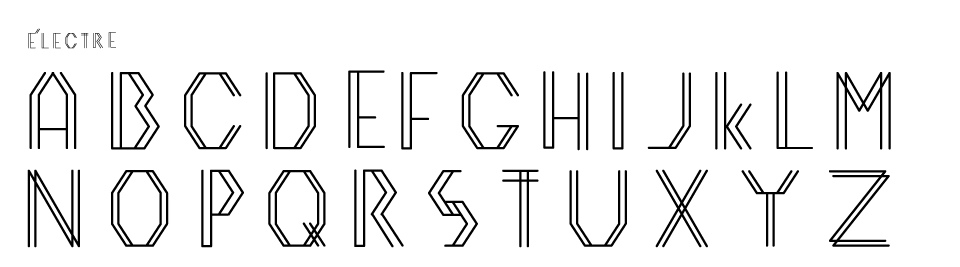 Cédric Fenet - Agencements - typographie