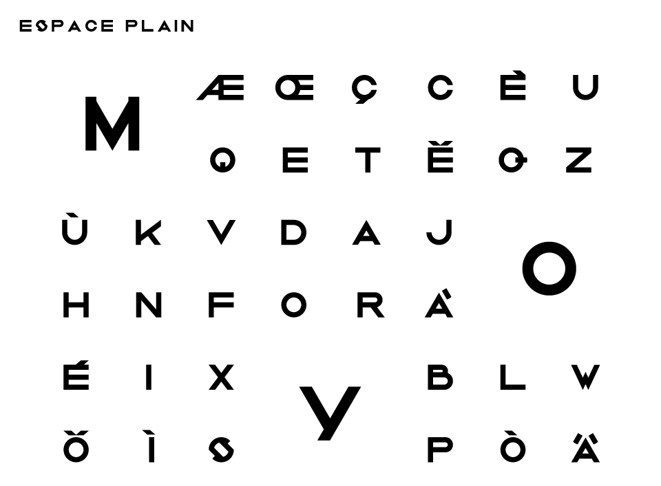 Cédric Fenet - Agencements - typographie